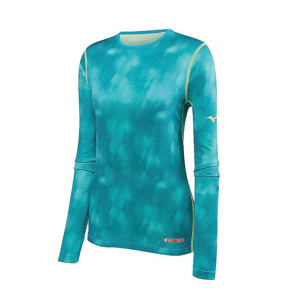 Damske Base Layer Mizuno Breath Thermo Tyrkysové Vypredaj BAJC96580